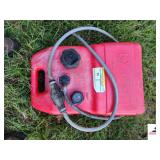 MOLLER 6 GALLON PLASTIC GAS TANK WITH HOSE MERCURY CIONNECTION