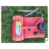 QUICKSILVER 3 GALLON PLASTIC GAS TANK WITH HOSE MERCURY CONNECTOR