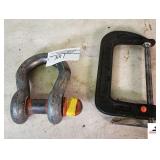 HEAVY CLEVIS WITH SCREW IN PIN - "C" CLAMP - (BLDG 4)
