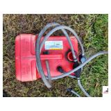 QUICKSILVER 6 GALLON GAS TANK WITH HOSE-NO CAP- MERCURY CONNECTOR