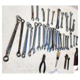 (30+/-) WRENCHES PLIERS - (NE BLDG 5)
