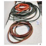ACETYLENE HOSES - EXTENSION CORD - RECEPTICLE END MISSING - SWAN THERM-0-BLUE QRS 300PSI AIR HOSE 3/8" - (NE BLDG 5)