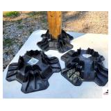 (3) 4X4 POST BASES - (BLDG 6)