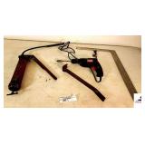 ULTRA STEEL ELECTRIC DRILL - GREASE GUN - ALUMINUM SQUARE - NAIL PULLER - (BLDG 5)