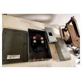 GENERAL ELECTRIC BREAKER BOX - ONE BLOCK MISSING SALVAGE SCROLL SAW (DOESN