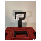 CRAFTSMAN VERASTACK PLASTIC TOOLBOX - AIR STAPLER - JIG SAW (WORKS) - ELECTRICAL BREAKERS - LEATHER NAIL APRON - LIGHT - (BLDG 5)