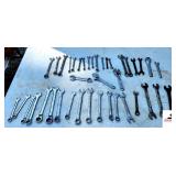 (40 +/-) WRENCHES STANLEY, CRAFTSMAN, & NAPA, CRESENT, S-K - (NE BLDG 5)