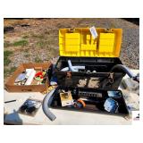 PLASTIC TOOLBOX ELECTRIC SUPPLIES - TAPE - CONDUIT - ELECTRIC BOXES - (BLDG 6)