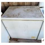 SMALL CHEST DEEP FREEZER-WORKS-USED FOR BAIT (DECK)