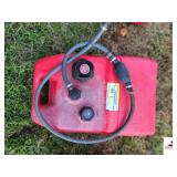 MOLLER 6 GALLON PLASTIC GAS TANK WITH HOSE MERCURY CIONNECTION