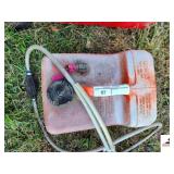 QUICKSILVER PLASTIC 3 GALLON GAS TANK WITH HOSE MERCURY CONNECTOR
