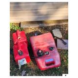 BOAT GAS TANK-PLASTIC 6 GALLON 2 SMALLER PLASTIC BOAT GAS TANKS (OUTSIDE)
