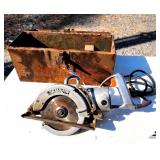 SKILSAW HEAVY DUTY IN BOX (NEEDS REPAIR) - MILWAUKEE HAWK DRILL - DRILLS - (BLDG. 6)