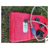 6 GAL PLASTIC GAS TANK WITH HOSE AND MERCURY CONNECTOR