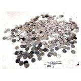 COLLECTION OF FAKE CURRENCY- SILVER PLASTIC GAME COINS