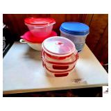 TUPPERWARE BOWL COLLECTION - WITH LIDS -  COVERED BOWLS - MISC. SIZES -