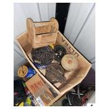 BOX OF USED NAILS & SCREWS