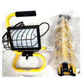 SINGLE HEAD HALOGEN PORTABLE WORK LIGHT- 500 WATT HALLOGEN BULB- NEW