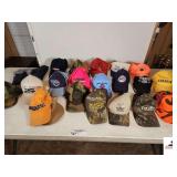 (20) ADVERTISEMENT CAPS - "TENNESSE TITANS - TENNESSEE GOLF - CHARTER COUNTRY - WILD GAME DINNER - CHARTER 101 - MILLER LITE - TED