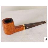 WEBBER DEEP GRAIN PIPE - IMPORTED BRIAR #465 - GOLD 14K 1/40 RG BAND