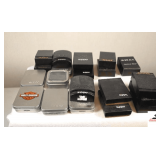 COLLECTION OF ZIPPO LIGHTER BOXES - LIGHTERS NOT INCLUDED - TINS, PAPER, PLASTIC (22+ BOXES)