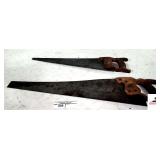(2) VINTAGE HANDSAWS