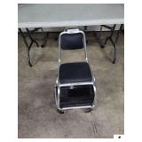 KREEP ALUMINUM ROLLING SHOP STOOL