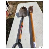 TRUE TEMPER SHORT HANDLE DIGGING SHOVEL