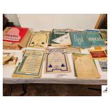 COLLECTION OF PIANO MUSIC BOOKS- SOLO TO BAND BOOKS - NAVY OCCUPATION BOOK - PASS IN REVIEW BAND BOOK - FAMOUS FILLMORE MARCHES - JOHN W. SCHAUM NOTE SPELLER BOOK ONE & BOOK TWO- US SCHOOL OF MUSIC PE