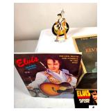 ELVIS PRESLEY SUNSET RECORDS 50 YEARS OF ROCK AND ROLL FIGURINE - ELVIS PRESLEY MEMORIAL EDITION "THE LIFE, DEATH AND FUNERAL OF THE KING BOOK - COMMERCIAL APPEAL MAGAZINE COVER MEMPHIS, TN WEDNESDAY 