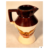 VINTAGE MCCOY POTTERY PITCHER - "SPIRIT OF SEVENTY SIX" - CARVED WOODEN EAGLE - NATIONAL GALLARY OF ART, WASHINGTON D.C.