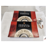 (2) FEDERAL PREMIUM GOLD MEDAL MATCH 308 WIN AMMO (40) ROUNDS TOTAL - 175 GRAIN SIERRA  - MATCHKING BTHP - 20 ROUNDS/BOX - SAMPLE PHOTO