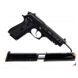 TAURUS PT 92 AF PISTOL SEMI- AUTO 9MM DOUBLE ACTION - BARREL BLUING WORN WITH SILVER SPOT - 3 MAGAZINES - SHOWS CARRY & USE WEAR - FRAME BLUING GOOD  - TAURUS GRIPS - SN TIS71495