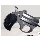 BOND ARMS STINGER ROUGH SERIES .22LR DERRINGER MODEL BOND STINGER RS - 3" STAINLESS STEEL DOUBLE BARREL & FRAME - THIN NYLON STANDARD GRIP - ROUGH FINISH - STAINLESS STINGER RS FRAME - LENGTH: 5", HEI