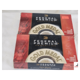 (2) FEDERAL PREMIUM GOLD MEDAL MATCH 308 WIN AMMO (40) ROUNDS TOTAL - 175 GRAIN SIERRA  - MATCHKING BTHP - 20 ROUNDS/BOX - SAMPLE PHOTO