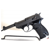 WALTHER P-38 SEMI-AUTO PISTOL 9MM CAL 4.9" BARREL - MARKED GERMANY - CARL WALTHER WAFFENFABRIK ULM/DO - PW ARMS REDMOND WA. -  DOUBLE ACTION - 8 ROUND MAGAZINE CLIPS - USE & CARRY WEAR - SCRATCHES - S