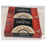 (2) FEDERAL PREMIUM GOLD MEDAL MATCH 308 WIN AMMO (40) ROUNDS TOTAL - 175 GRAIN SIERRA  - MATCHKING BTHP - 20 ROUNDS/BOX - SAMPLE PHOTO