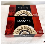 (2) FEDERAL PREMIUM GOLD MEDAL MATCH .308 WIN AMMO (40) ROUNDS TOTAL - 175 GRAIN SIERRA  - MATCHKING BTHP - 20 ROUNDS/BOX - SAMPLE PHOTO
