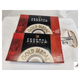 (2) FEDERAL PREMIUM GOLD MEDAL MATCH 308 WIN AMMO (40) ROUNDS TOTAL - 175 GRAIN SIERRA  - MATCHKING BTHP - 20 ROUNDS/BOX - SAMPLE PHOTO