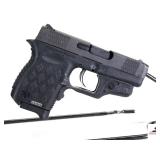 DIAMONDBACK FIREARMS DB9 GEN 4 SEMI-AUTO PISTOL 9X19 CAL -  (4) CLIPS - 3" BARREL - DOUBLE ACTION - 6+1 ROUND CAPACITY - 3 DOT STEEL SIGHTS - CRIMSON TRACE RED DOT LASER - BATTERY IS DOWN - BLACK IN C