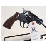 RG IND. RG40 REVOLVER .38 SPECIAL 2" BARREL - DOUBLE ACTION - FINISH WORN - PLASTIC RG GRIPS - WRAPPED WITH FABRIC TAPE - HAS SOME GLUE & SCRATCHES ON BACK GRIPS - CYLINDER RELEASE & BUTTON IS MISSING
