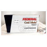 FEDERAL MATCH GOLD MEDAL .308 WIN 168 GR AMMO SIERRA MATCHKING BTHP - (20) CENTERFIRE RIFLE CARTRIDGES