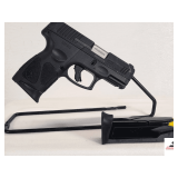 TAURUS G3C PISTOL SEMI AUTO 9MM BLACK FINISH - 2 MAGAZINES - RECEIVER & BARREL SHOW SOME CARRY & USE WEAR - MINOR SCRATCHES - GRIPS & FRAME ARE GOOD - SN AEA022520