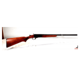 STEVENS MODEL 94 SINGLE BARREL SHOTGUN 12GA 28" BARREL - 3" CHAMBER - RECEIVER & BARREL HAS RUST PITTING - PISTOL GRIP CHECKERED STOCK SHOWS SOME  CARRY WEAR - FEW SCRATCHES - CHECKERED FOREARM HAS MI