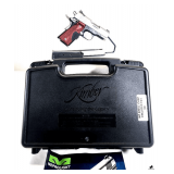 KIMBER ULTRA CDP II PISTOL .45 ACP SEMI-AUTO - 3" CARBON STEEL, MATCH GRADE BARREL - TWIST RATE (LEFT HAND): 16 - 2 CLIPS (BLUE & STAINLESS) - 7 ROUND CAPACITY - MEPROLIGHT TRITIUM 3-DOT NIGHT SIGHT, 