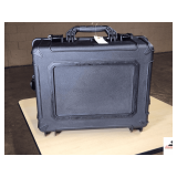 PALADIN STORAGE CASE PADDED INTERIOR - 20" WIDE  X 15 1/2" DEEP - 6" TALL, TOP 2" - GOOD CONDITION