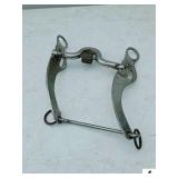 WESTERN CURB BIT WITH  MOUTHPIECE W/ CENTRAL ROLLER/CRICKET