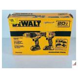 DEWALT BRUSHLESS 2 TOOLS COMBO KIT - INCLUDES 1/2" DRILL DRIVER DC0777 - 1/4" IMPACT DRIVER DCF840 - (2) BATTERIES - CHARGER - CARRYING CASE - NEW IN  BOX