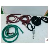 (2) ROPE LUNGE LINES- (2) ROPE LEAD ROPES