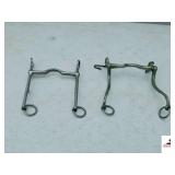 (1) HARVEY HORSE CURB BIT, STAINLESS STEEL- (1) METAL CURB BIT